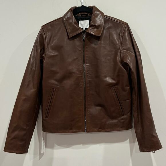 NEW NWT Reformation The Collection Aimee Leather Jacket - Picture 5 of 14